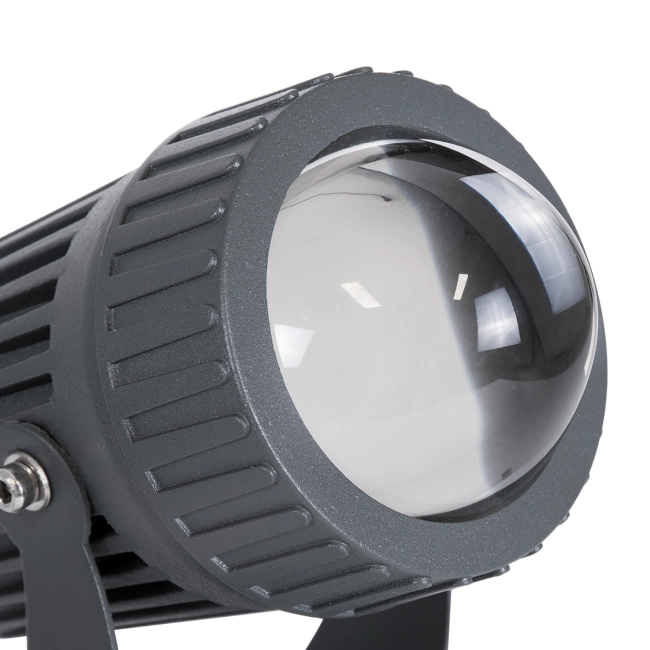 SPOTFENIA 90136 Αρχιτεκτονικό Σποτ Φωτισμου LED 10W 850lm 5° DC 24V Αδιάβροχο IP65 Μπλε Dimmable - Bridgelux COB Chip - Γκρι Ανθρακί - Μ7 x Π7 x Υ12cm - 3 Χρόνια Εγγύηση - 11