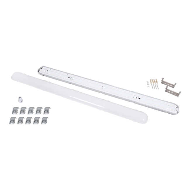 60174 LED Γραμμικό Βιομηχανικό Φωτιστικό Tri-Proof 120cm 48W 5522lm 120° AC 220-240V Αδιάβροχο IP65 Μ120 x Π10,5 x Υ8cm Φυσικό Λευκό 4500K - 3 Χρόνια Εγγύηση - 8