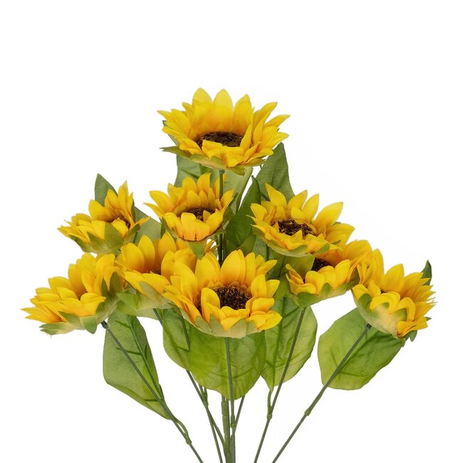 Artificial Garden YELLOW SUNFLOWER BRANCH 21383 Τεχνητό Διακοσμητικό Κλαδί Ηλιοτρόπιο Κίτρινο Y49cm - 3