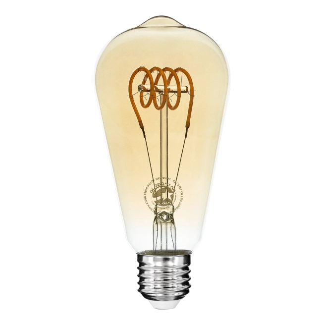 PEAR 99141 Λάμπα E27 ST64 LED 4W 280lm 360° AC 220-240V IP20 Ultra Θερμό Λευκό 2200K Dimmable - Soft T Spiral Filament Chip - Μελί - Μ6.4 x Π6.4 x Υ14cm - 3 Χρόνια Εγγύηση PEAR 99141 Λάμπα E27 ST64 LED 4W 280lm 360° AC 220-240V IP20 Ultra Θερμό Λευκό 2200K Dimmable - Soft T Spiral Filament Chip - Μελί - Μ6.4 x Π6.4 x Υ14cm - 3 Χρόνια Εγγύηση
