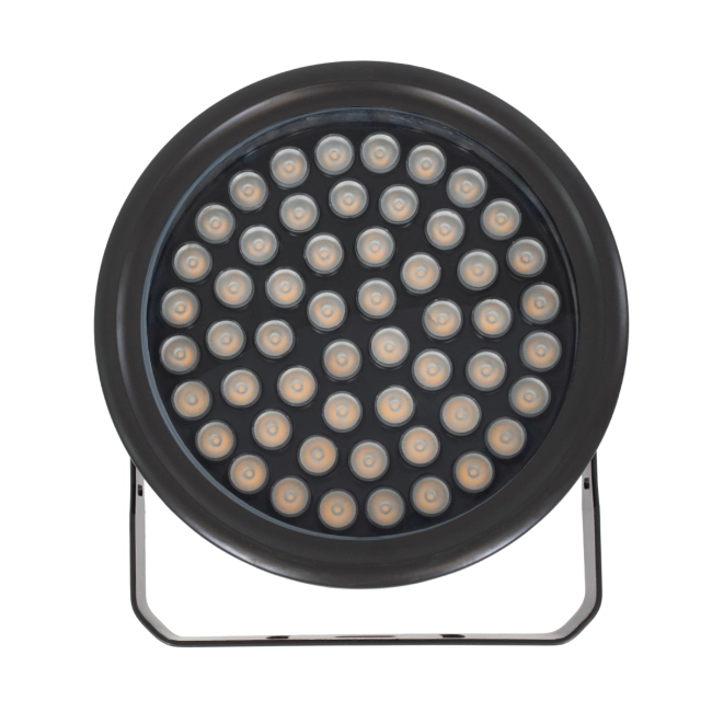 FLOODNEVA 90397 Προβολέας Σποτ Wall Washer LED 54W 4590lm 30° DC 24V Αδιάβροχο IP65 Ultra Θερμό Λευκό 2200K Dimmable - Bridgelux SMD Chip - Μαύρο - Μ24.5 x Π24.5 x Υ14.7cm - 3 Χρόνια Εγγύηση - 7