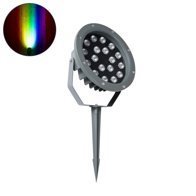 TREELIGHT-RIVA 90366 Σποτ Φωτισμού Ειδικό για Φυτά - Δέντρα με Βάση Κήπου / Καρφωτό LED 24W 2040lm 10° DC 24V Αδιάβροχο IP67 Φ20.5 x Υ6.5cm RGBW DMX512 - Γκρι Ανθρακί - 3 Years Warranty TREELIGHT-RIVA 90366 Σποτ Φωτισμού Ειδικό για Φυτά - Δέντρα με Βάση Κήπου / Καρφωτό LED 24W 2040lm 10° DC 24V Αδιάβροχο IP67 Φ20.5 x Υ6.5cm RGBW DMX512 - Γκρι Ανθρακί - 3 Years Warranty