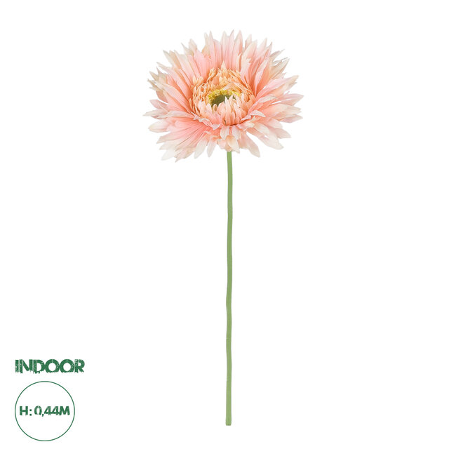 Artificial Garden ORANGE  ROSE BRANCH 21106 Τεχνητό Διακοσμητικό Κλαδί Ζέρμπερας Πορτοκαλί Y44cm