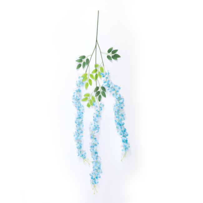 Artificial Garden BLUE WISTERIA FLOWER BRANCH 21515 Σετ 12 Τεχνητά Διακοσμητικά κλαδιά Βιστέριας Μπλέ Φ45 x Υ120cm - 3