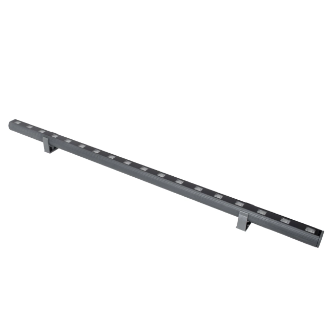 WASHERPANDA 90578 Μπάρα Φωτισμού Wall Washer LED 18W 1890lm 15° DC 24V Αδιάβροχο IP67 Ultra Θερμό Λευκό 2200K Dimmable - Bridgelux SMD Chip - Γκρι Ανθρακί - Μ100 x Π4 x Υ3.5cm - 3 Χρόνια Εγγύηση - 2