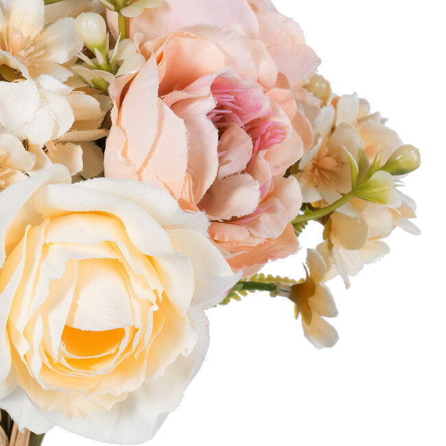 Artificial Garden PEONY FLOWER BOUQUET 21087 Τεχνητό Διακοσμητικό Μπουκέτο Παιώνιας Y26cm