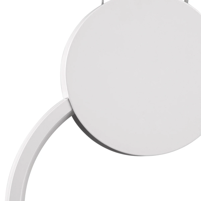  CYCLOS 61074 Μοντέρνο Κρεμαστό Φωτιστικό Οροφής LED 9W 900lm 300° AC 220-240V IP20 Ρυθμιζόμενο Λευκό CCT με On/Off 2700K/4500K/6000K - Lumileds SMD Chip - Λευκό Ματ - Μ21 x Π2.3 x Υ26.5cm - 3 Χρόνια Εγγύηση - 6