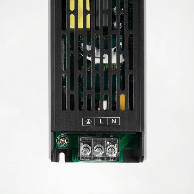 kelvo® ILUMA KLV-107-0009 Slim Τροφοδοτικό/Μετασχηματιστής Class I PELV 200W 16.5A AC 220-240V σε DC 12V IP20 - Γκρι Ανθρακί Ματ - Μ18.5 x Π5.9 x Υ2.8cm - 5 Χρόνια Εγγύηση - 3