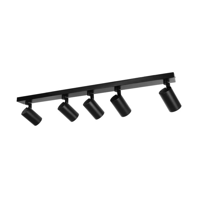 kelvo® SPOTA KLV-101-0142 Μοντέρνο Κινούμενο Φωτιστικό Σποτ Οροφής με Ντουί 5 x GU10 90° AC 220-240V IP20 - Μαύρο Ματ - Μ79.5 x Π6.3 x Υ14cm - 8 kelvo® SPOTA KLV-101-0142 Μοντέρνο Κινούμενο Φωτιστικό Σποτ Οροφής με Ντουί 5 x GU10 90° AC 220-240V IP20 - Μαύρο Ματ - Μ79.5 x Π6.3 x Υ14cm - 8