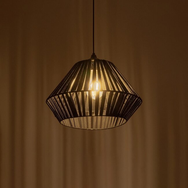 NUI 205-0061 Boho Κρεμαστό Φωτιστικό Οροφής με Ντουί 1 x E27 AC 220-240V IP20 - Μαύρο - M36 x Π36 x Υ27cm - 3 NUI 205-0061 Boho Κρεμαστό Φωτιστικό Οροφής με Ντουί 1 x E27 AC 220-240V IP20 - Μαύρο - M36 x Π36 x Υ27cm - 3