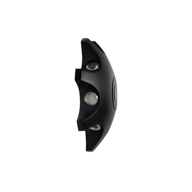 SPARK 60684 Μοντέρνο Φωτιστικό Τοίχου - Απλίκα LED 16W 2000lm 30° AC 220-240V Αδιάβροχο IP65 Θερμό Λευκό 2700K - CREE XPE Chip & TÜV SÜD Driver - Μαύρο Ματ - Μ25 x Π6 x Υ25cm - 5 Χρόνια Εγγύηση - 4