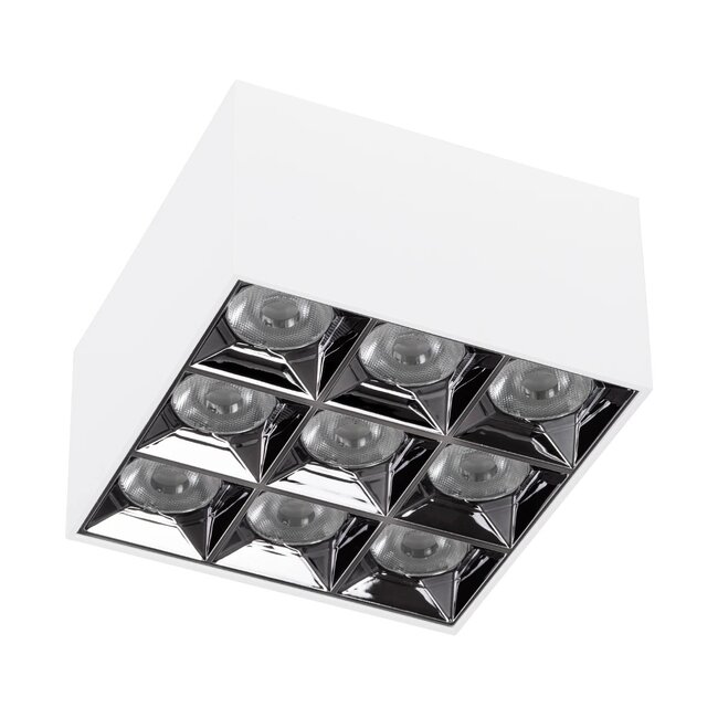 kelvo® LUMINAR KLV-101-0342 Φωτιστικό Downlight Σποτ LED 30W 4200lm 36° AC 220-240V IP20 Φυσικό Λευκό 4500K - Osram SMD Chip & TÜV SÜD Driver - Λευκό Ματ - Μ12 x Π12 x Υ6.6cm - 5 Χρόνια Εγγύηση