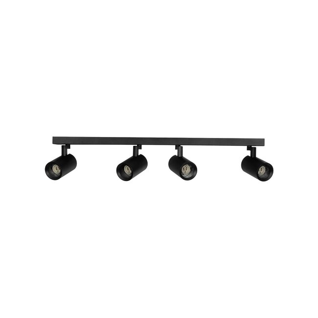 kelvo® SPOTA KLV-101-0140 Μοντέρνο Κινούμενο Φωτιστικό Σποτ Οροφής με Ντουί 4 x GU10 90° AC 220-240V IP20 - Μαύρο Ματ - Μ64 x Π6 x Υ14cm - 4 kelvo® SPOTA KLV-101-0140 Μοντέρνο Κινούμενο Φωτιστικό Σποτ Οροφής με Ντουί 4 x GU10 90° AC 220-240V IP20 - Μαύρο Ματ - Μ64 x Π6 x Υ14cm - 4