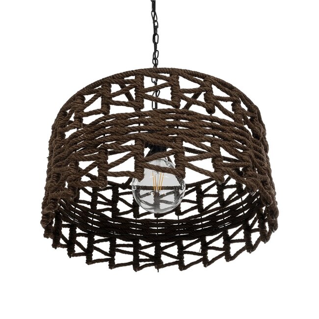 VERA 999-0069 Boho Κρεμαστό Φωτιστικό Οροφής με Ντουί 1 x E27 AC 220-240V IP20 - Καφέ - Μ50 x Π50 x Υ25cm - 5