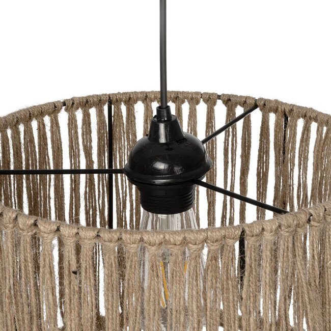REGEN 205-0074 Boho Κρεμαστό Φωτιστικό Οροφής με Ντουί 1 x E27 AC 220-240V IP20 - Μπεζ - M30 x Π30 x Υ40cm - 11