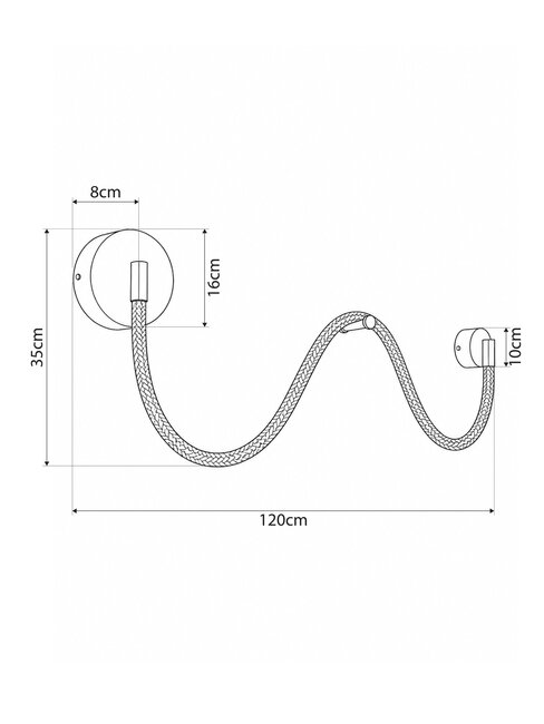 kelvo® LASSO KLV-101-0506 Φωτιστικό Τοίχου / Απλίκα LED 32W 3200lm 360° AC 220-240V IP20 Ρυθμιζόμενο Λευκό CCT με Διακόπτη στο Driver 2700K/4500K/6000K Triac Dimmable - Lumileds SMD Chip & ENEC/TÜV Driver - Σατινέ Χρυσό Βούρτσας - Μ120 x Π8 x Υ35cm - 5 Χρόνια Εγγύηση - 7