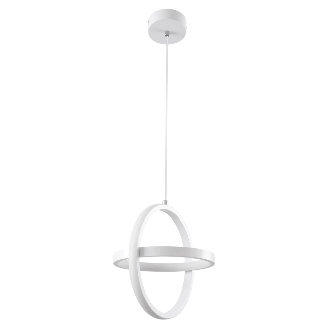 ALICE 61056 Μοντέρνο Κρεμαστό Φωτιστικό Οροφής LED 20W 2400lm 300° AC 220-240V IP20 Ρυθμιζόμενο Λευκό CCT με On/Off 2700K/4500K/6000K - Lumileds SMD Chip - Λευκό Ματ - Μ25 x Π22 x Υ25cm - 3 Χρόνια Εγγύηση - 3