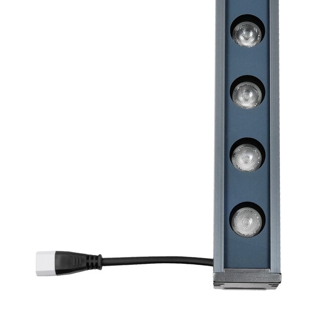 WASHERMARGO 90155 Μπάρα Φωτισμού Wall Washer LED 24W 2040lm 30° DC 24V Αδιάβροχο IP66 Ροζ Dimmable - Bridgelux SMD Chip - Γκρι Ανθρακί - Μ100 x Π4 x Υ5cm - 3 Χρόνια Εγγύηση - 3