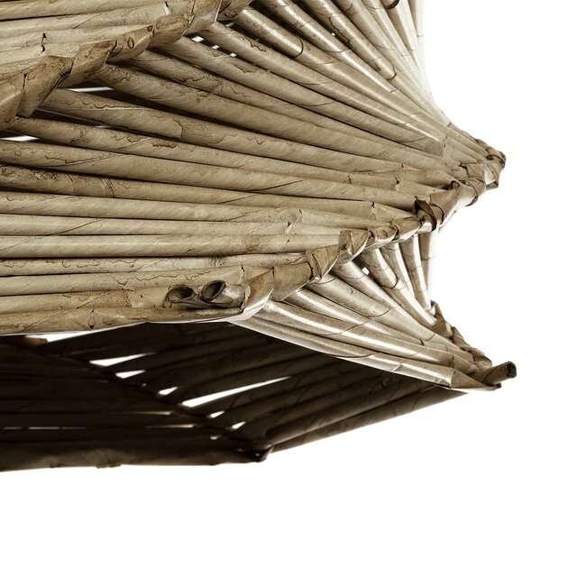 HUSLE 205-0045 Boho Κρεμαστό Φωτιστικό Οροφής με Ντουί 1 x E27 AC 220-240V IP20 - Μπεζ - M30 x Π30 x Υ28cm - 8
