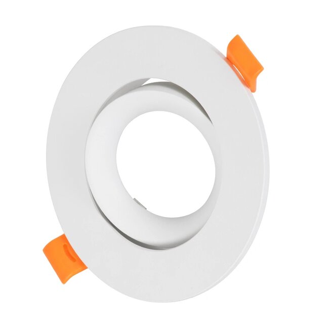 kelvo® OMEGA KLV-101-0037 Χωνευτό Κινούμενο Φωτιστικό Downlight Σποτ για Λάμπα MR16 με Ντουί GU10 AC 220-240V IP20 - Λευκό Ματ - Μ10.5 x Π10.5 x Υ2.2cm / Q7.5cm
