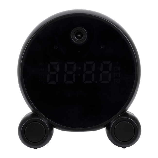 86016 Rechargeable Table Camera 2MP WiFi HD 1080P 120° 5000mAh Two Way Audio Motion Detection & Digital Clock - Επαναφορτιζόμενη Επιτραπέζια Κάμερα 2MP WiFi HD 1080P 120° 5000mAh Διπλή Κατέυθυνση Ομιλίας Ανιχνευτή Κίνησης Ψηφιακό Ρολόι - Μαύρο - 4