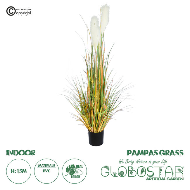 Artificial Garden PAMPAS GRASS 20105 Τεχνητό Διακοσμητικό Φυτό Γρασίδι της Πάμπας Υ150cm