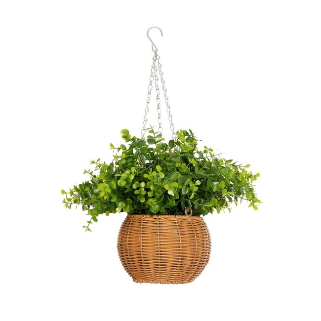 Artificial Garden EUCALYPTUS HANGING PLANT 20640 Τεχνητό Κρεμαστό Διακοσμητικό Φυτό Φτέρης Π45 x Μ45 x Y30cm - 4
