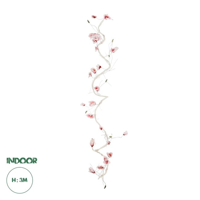Artificial Garden MANGOLIA FLOWER VINE 21473 Τεχνητό Διακοσμητικό Κλαδί Μανόλιας  Y300cm