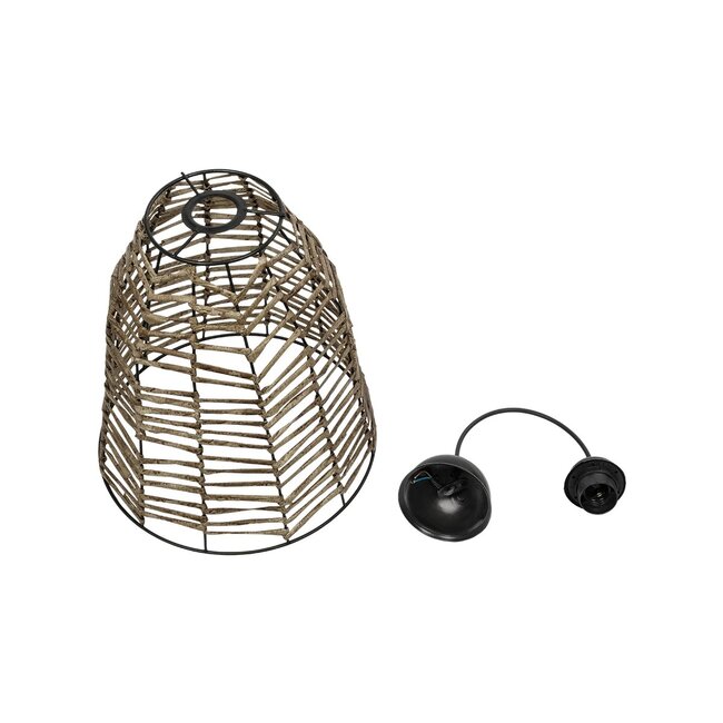 NETZ 205-0026 Boho Κρεμαστό Φωτιστικό Οροφής με Ντουί 1 x E27 AC 220-240V IP20 - Μπεζ - M30 x Π30 x Υ38cm - 11 NETZ 205-0026 Boho Κρεμαστό Φωτιστικό Οροφής με Ντουί 1 x E27 AC 220-240V IP20 - Μπεζ - M30 x Π30 x Υ38cm - 11