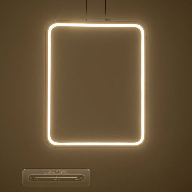 NEROBA 61304 Μοντέρνο Κρεμαστό Φωτιστικό Οροφής LED 18W 1980lm 360° AC 220-240V IP20 Ρυθμιζόμενο Λευκό CCT με On/Off 2700K/4500K/6000K - Lumileds SMD Chip - Νίκελ Βούρτσας - Μ29 x Π2 x Υ36cm - 3 Χρόνια Εγγύηση - 8