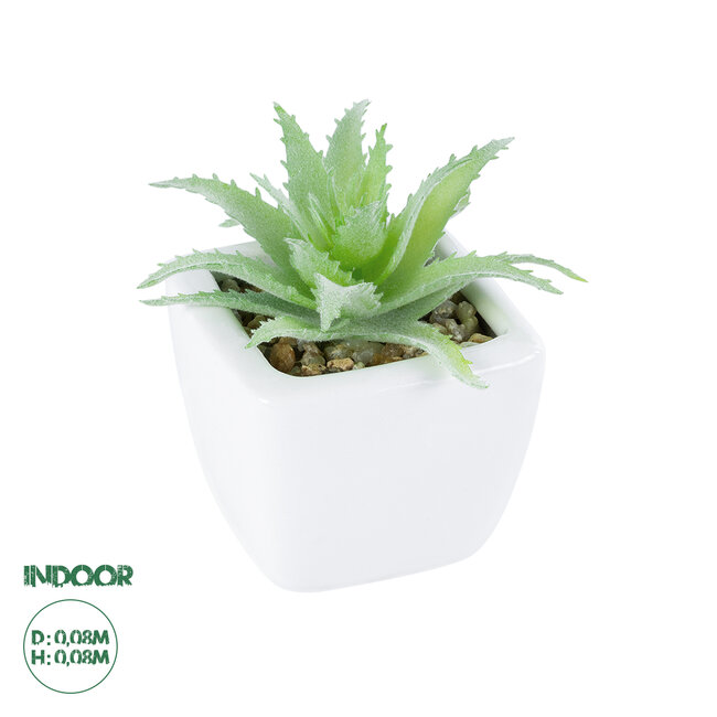 Artificial Garden SUCCULENT ALOE LOTUS 20976 Διακοσμητικό Φυτό Παχύφυτο Λωτός Αλόης Υ8cm