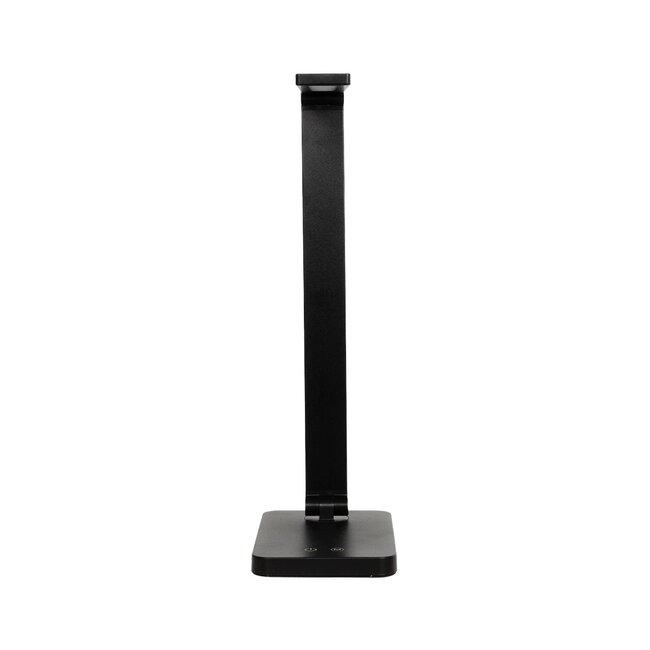 TEBLA 60481 Μοντέρνο Επιτραπέζιο Φωτιστικό Γραφείου LED 5W 500lm 120° AC 220-240V IP20 Ρυθμιζόμενο Λευκό CCT με Αφή 2700K/4500K/6000K Dimmable - Bridgelux SMD Chip - Μαύρο - Μ11 x Π31 x Υ52cm - 2 Χρόνια Εγγύηση