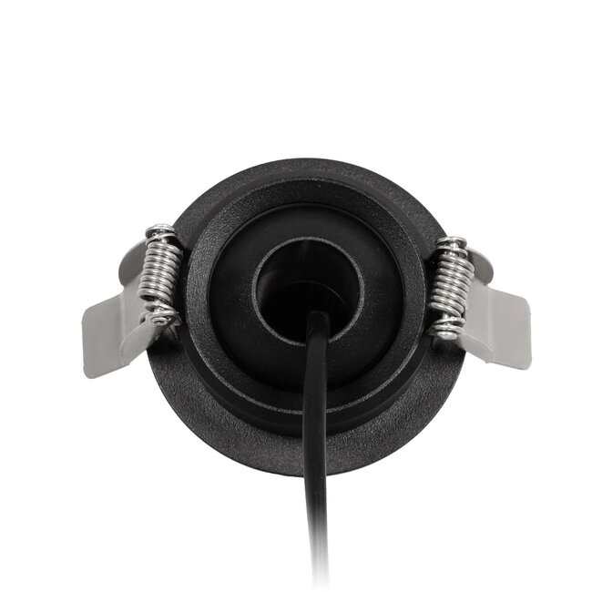 kelvo® DALE KLV-101-0386 Χωνευτό Κινούμενο Φωτιστικό Downlight Σποτ LED 5W 625lm 38° AC 220-240V IP20 Θερμό Λευκό 2700K - Bridgelux COB Chip & TÜV SÜD Driver - Μαύρο Ματ - Μ6.4 x Π6.4 x Υ20cm / Q5.5cm - 5 Χρόνια Εγγύηση - 10