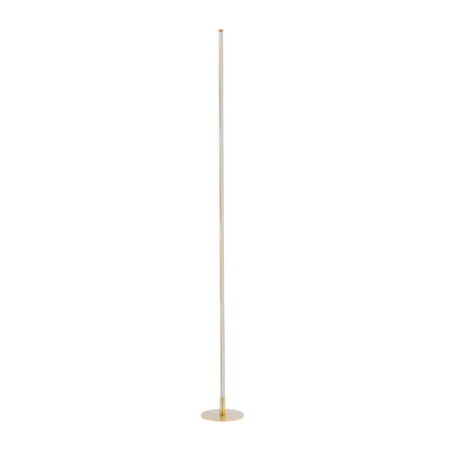 DALUMA 60472 Επιδαπέδιο Φωτιστικό LED CCT 24W 2640lm 200° AC 220-240V - Εναλλαγή Φωτισμού μέσω On/Off All In One Ψυχρό 6000k+Φυσικό 4500k+Θερμό 2700k Μ18 x Π18 x Υ160cm - Χρυσό - 3 Χρόνια Εγγύηση - 10