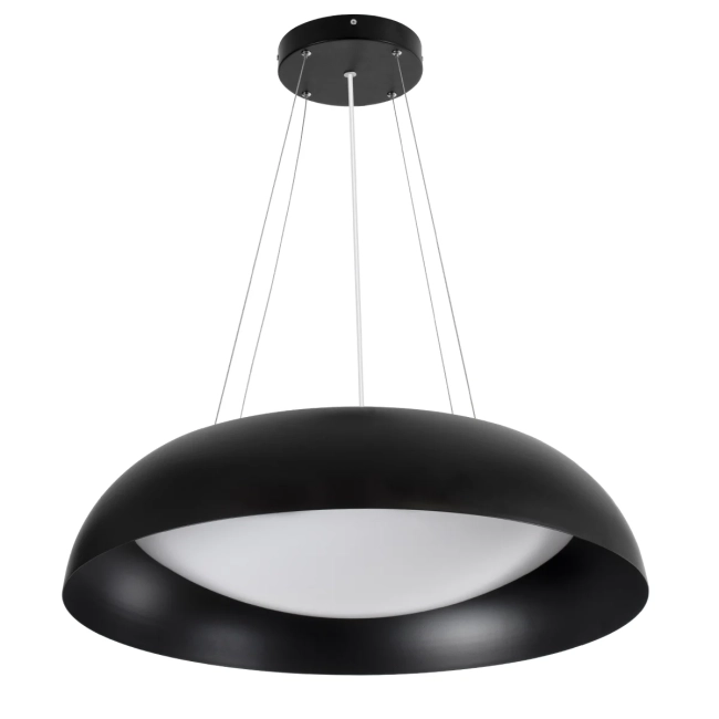 ANATOLIA 61269 Μοντέρνο Κρεμαστό Φωτιστικό Οροφής LED 75W 8625lm 120° AC 220-240V IP20 Ρυθμιζόμενο Λευκό CCT με Χειριστήριο από 2700K έως 6000K Dimmable - Lumileds SMD Chip - Μαύρο Ματ - Μ60 x Π60 x Υ12.5cm - 3 Χρόνια Εγγύηση - 2