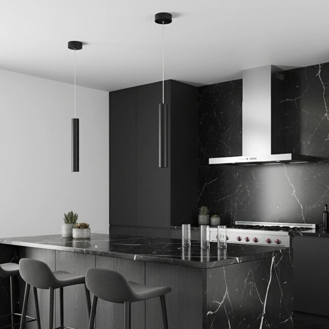 kelvo® CANAL KLV-101-0070 Κρεμαστό Φωτιστικό Οροφής LED 7W 700lm 36° AC 220-240V IP20 Θερμό Λευκό 2700K - Bridgelux COB Chip & TÜV SÜD Driver - Μαύρο Ματ - Μ4 x Π4 x Υ30cm - 5 Χρόνια Εγγύηση kelvo® CANAL KLV-101-0070 Κρεμαστό Φωτιστικό Οροφής LED 7W 700lm 36° AC 220-240V IP20 Θερμό Λευκό 2700K - Bridgelux COB Chip & TÜV SÜD Driver - Μαύρο Ματ - Μ4 x Π4 x Υ30cm - 5 Χρόνια Εγγύηση