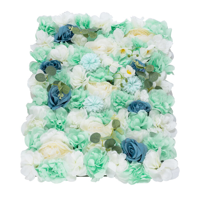 Artificial Garden ROSES STORY BLUE 78334 Τεχνητό Διακοσμητικό Πάνελ Λουλουδιών - Κάθετος Κήπος σύνθεση Αμβροσία Μ60 x Π40 x Υ6cm - 4