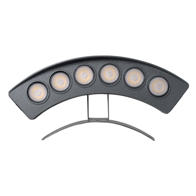 TREELIGHT-PLANTE 90457 Κυρτή Μπάρα Φωτισμού Wall Washer Ειδική για Φυτά - Δέντρα LED 6W 690lm 15° DC 24V Αδιάβροχο IP67 Μ17.5 x Π4.5 x Υ8cm Φυσικό Λευκό 4500K - Γκρι Ανθρακί - 3 Years Warranty - 4