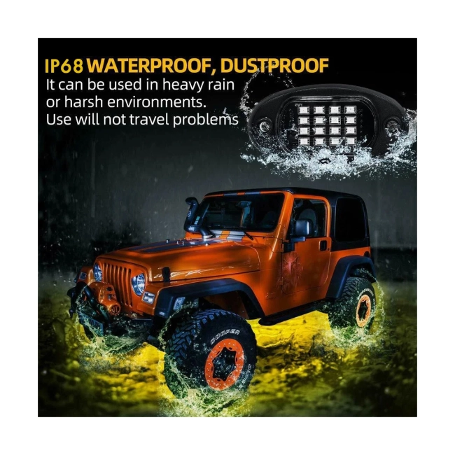 85331 Car Underbody LED Flood Kit DC 12V 60W με Smart Bluetooth Controller - Εφαρμογή APP & Ασύρματο Χειριστήριο RF Αδιάβροχο IP68 Πολύχρωμο RGB - 8