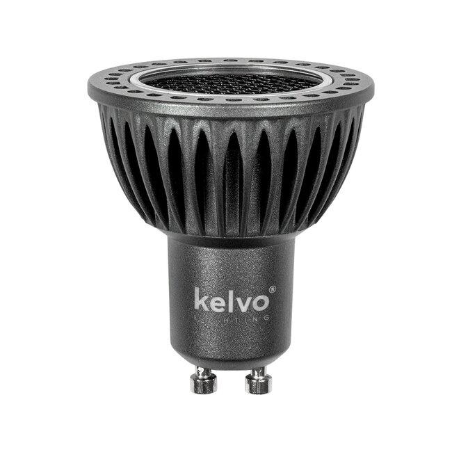 kelvo® KYRON DARK 36° KLV-103-0010 Σποτ GU10 MR16 με Honeycomb Anti-Glare Reflector LED 7W 840lm CRI (Ra) ≥ 90 36° AC 220-240V IP20 Φυσικό Λευκό 4500K Dimmable - Bridgelux COB Chip - Γκρι Ανθρακί & Μαύρο Ματ - Μ5 x Π5 x Υ5.7cm - 3 Χρόνια Εγγύηση - 3