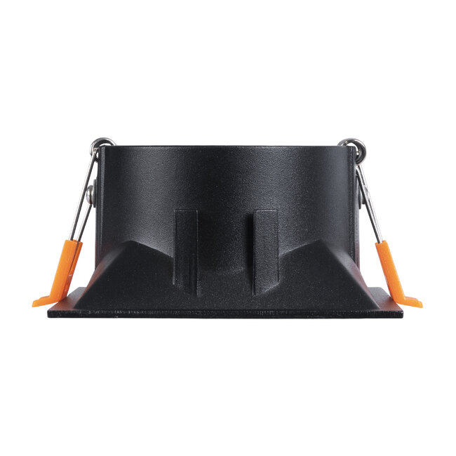 ALPHA 77833 Χωνευτό Κινούμενο Τετράγωνο Σποτ Οροφής για Λάμπα MR16/GU10 - IP20 - Χυτό Αλουμίνιο - Μ9 x Π9 x Υ4.5cm - Μαύρο - 5 Χρόνια Εγγύηση - 8