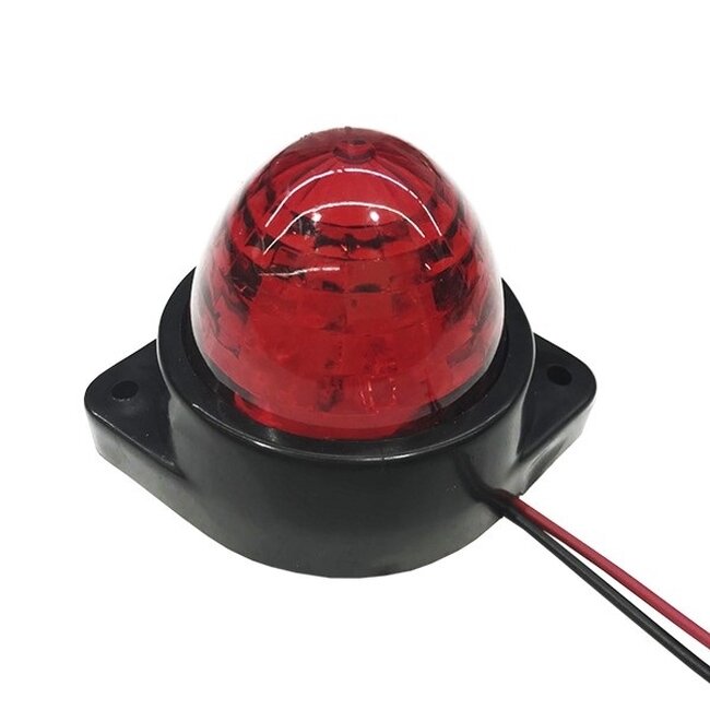 115405 Πλευρικά Φώτα Όγκου Φορτηγών BULLET LED 6 SMD DC 24V Αδιάβροχο IP66 Κόκκινο
