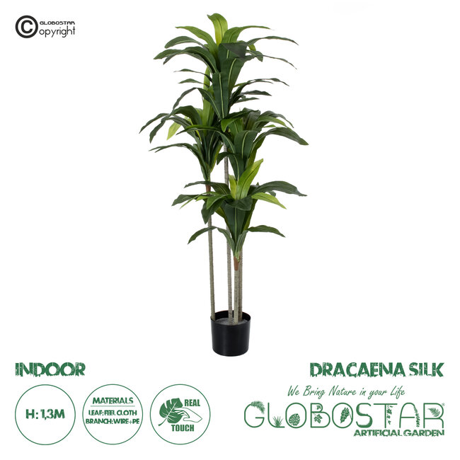 Artificial Garden DRACAENA SILK 20043 Τεχνητό Διακοσμητικό Φυτό Δράκαινα Υ130cm