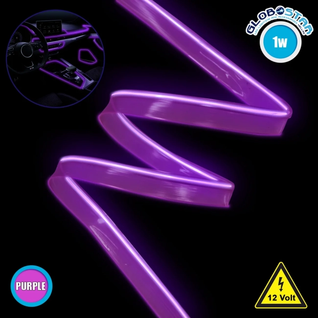Εύκαμπτο φωτιζόμενο καλώδιο Neon Μωβ  08007