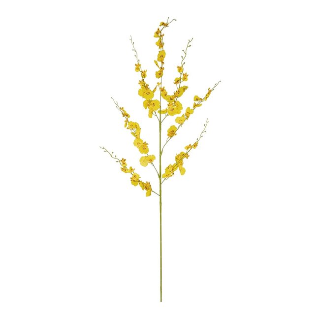 Artificial Garden YELLOW DANCE ORCHID BRANCH 21414 Τεχνητό Διακοσμητικό Κλαδί Κίτρινη Ορχιδέα Y110cm