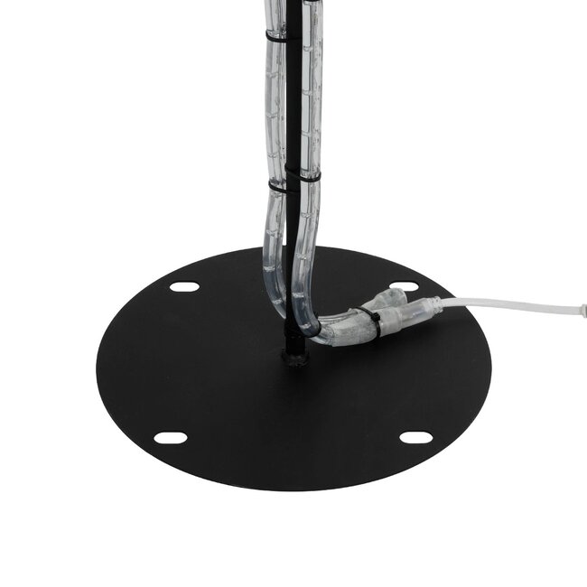 XMAS-CROWN-BIG Χριστουγεννιάτικο Διακοσμητικό Φωτιστικό LED 27.3W 1092lm 360° AC 220-240V Αδιάβροχο IP65 Θερμό Λευκό 2700K  - Μαύρο & Διάφανο - Μ88 x Π25 x Υ136cm - 2 Χρόνια Εγγύηση - 5