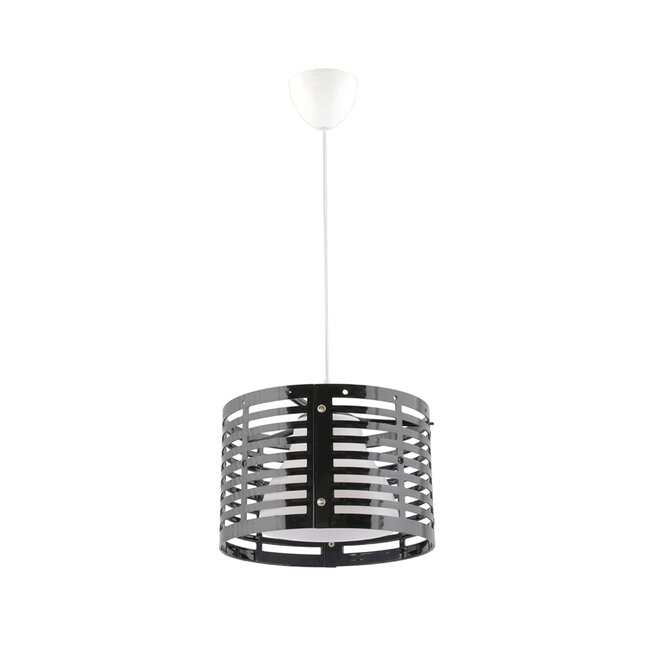 DOMINIC 202-030 MODERN PENDANT COVER LIGHT 1 X E27 IP20 BLACK PLASTIC - L30 X W30 X H70CM - 1