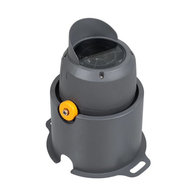 FLOODSIMA 90493 Κινούμενος Προβολέας Σποτ Wall Washer με Αντιθαμβωτική Γρίλια LED 24W 2160lm 30° DC 24V Αδιάβροχο IP67 Θερμό Λευκό 2700K Dimmable - Bridgelux SMD Chip - Γκρι Ανθρακί - Μ14.5 x Π24.2 x Υ22.5cm - 3 Χρόνια Εγγύηση