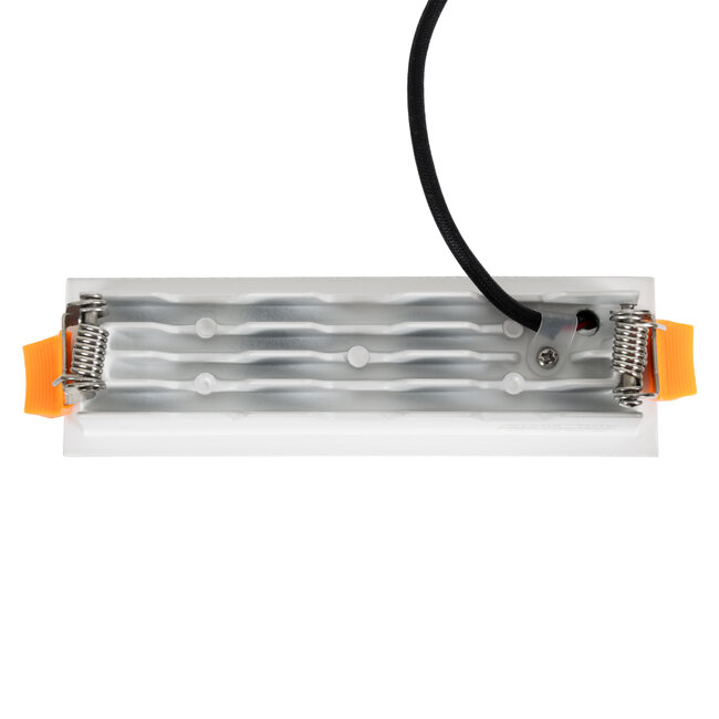 LUMINAR SUPERIOR 60319 Χωνευτό LED Spot Downlight TrimLess 10W 1350lm 36° AC 220-240V IP20 Μ14.8 x Π4.3 x Υ4.5cm - Λευκό με Μαύρο Κάτοπτρο - Θερμό Λευκό 2700K - Bridgelux High Lumen Chip Gen2 - TÜV Certified Driver - 5 Years Warranty - 5