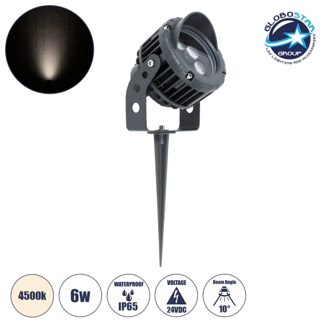 TREELIGHT-VINA 90358 Σποτ Φωτισμού με Αντιθαμβωτική Γρίλια Ειδικό για Φυτά - Δέντρα με Βάση Κήπου / Καρφωτό LED 6W 570lm 10° DC 24V Αδιάβροχο IP65 L13 x W9.5 x H9.5cm Φυσικό Λευκό 4500K - Γκρι Ανθρακί - 3 Years Warranty TREELIGHT-VINA 90358 Σποτ Φωτισμού με Αντιθαμβωτική Γρίλια Ειδικό για Φυτά - Δέντρα με Βάση Κήπου / Καρφωτό LED 6W 570lm 10° DC 24V Αδιάβροχο IP65 L13 x W9.5 x H9.5cm Φυσικό Λευκό 4500K - Γκρι Ανθρακί - 3 Years Warranty